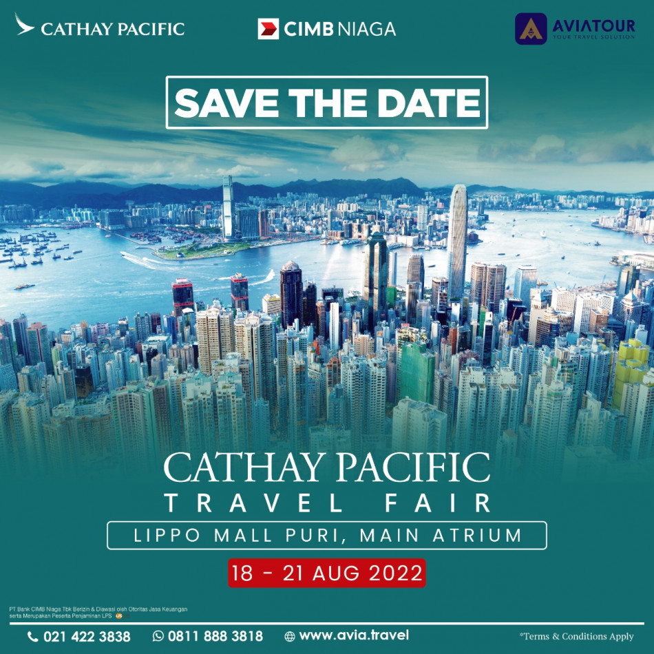 CATHAY PACIFIC-CIMB NIAGA TRAVEL FAIR 18-21AUG 2022